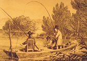 Drawing, Recreational Fishing, Historical