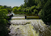 Dam With Sea Lamprey Barrier Treatment Upstream